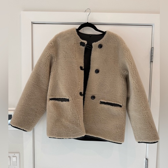 Mango Jackets & Blazers - Mango Black Leather Texture